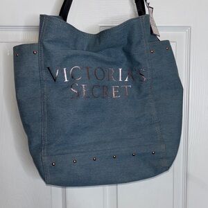 Victoria's Secret Denim Blue Tote